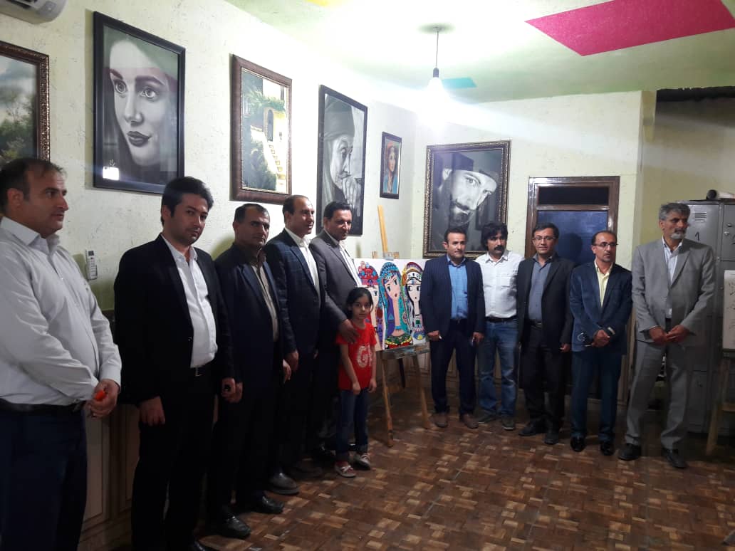 نمایشگاه طراحی و نقاشی در دهدشت افتتاح شد/گزارش تصویری